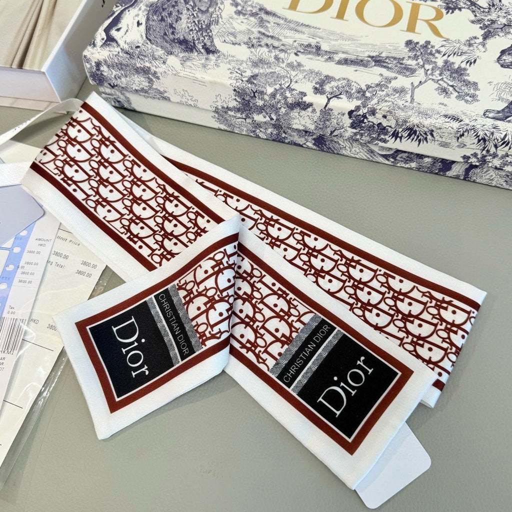 DIOR 26S SCARF 100CM IN SILK 316476