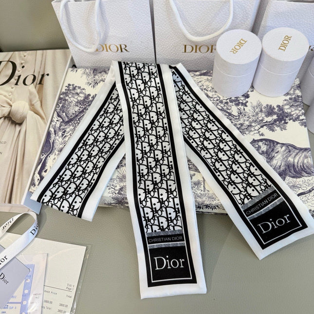 DIOR 26S SCARF 100CM IN SILK 316477