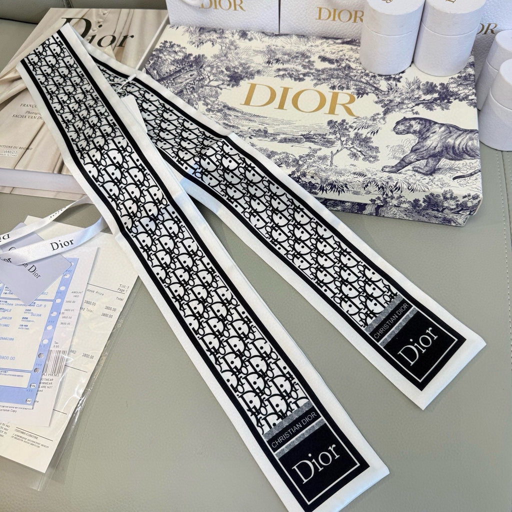 DIOR 26S SCARF 100CM IN SILK 316477