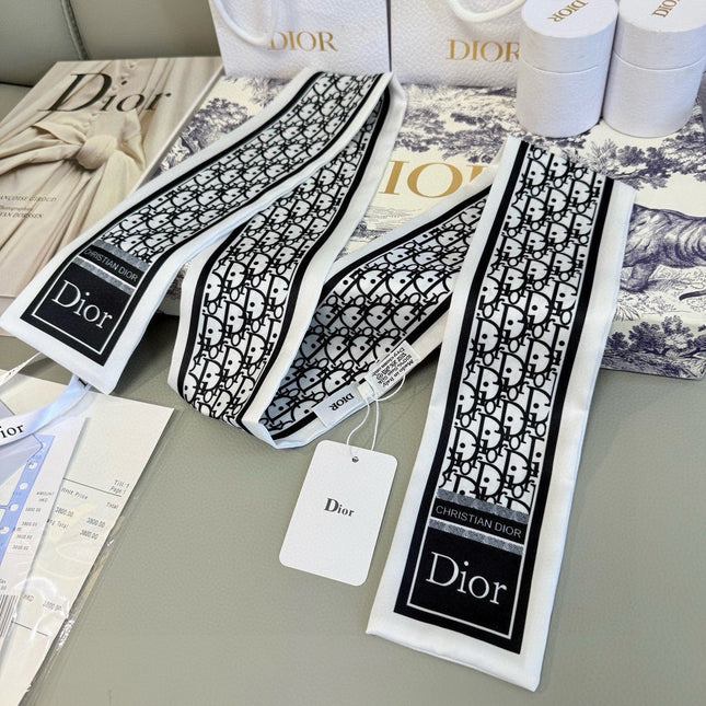 DIOR 26S SCARF 100CM IN SILK 316477