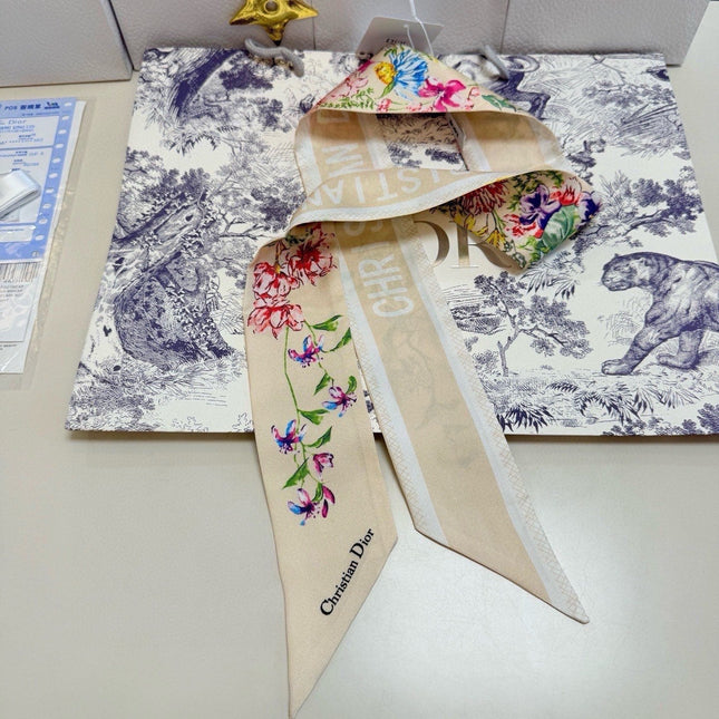 DIOR 26S SCARF 100CM IN SILK 316496