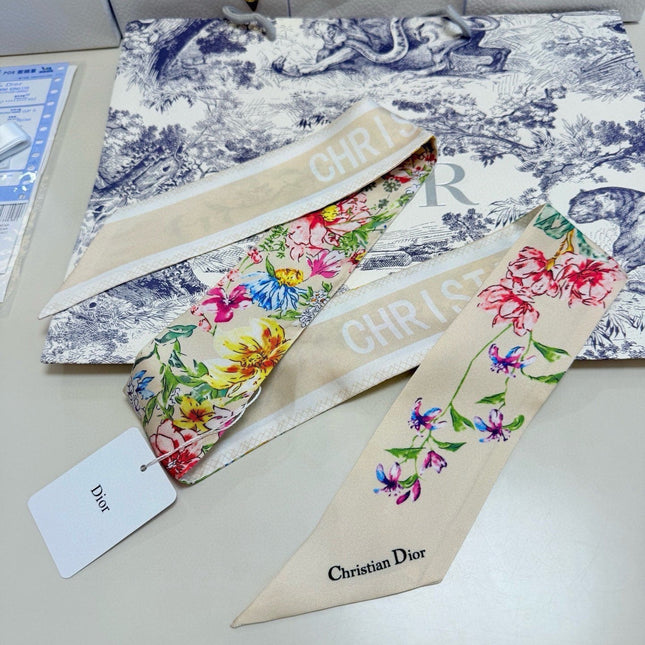 DIOR 26S SCARF 100CM IN SILK 316496