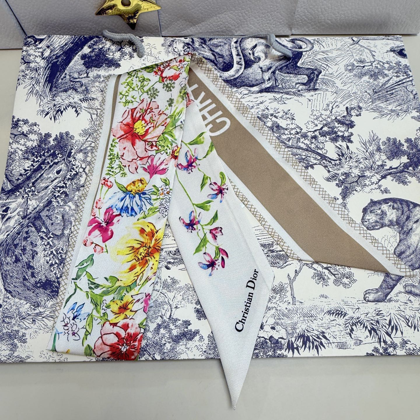 DIOR 26S SCARF 100CM IN SILK 316497