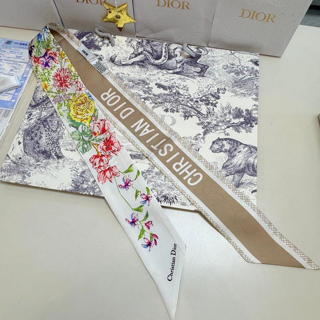 DIOR 26S SCARF 100CM IN SILK 316497