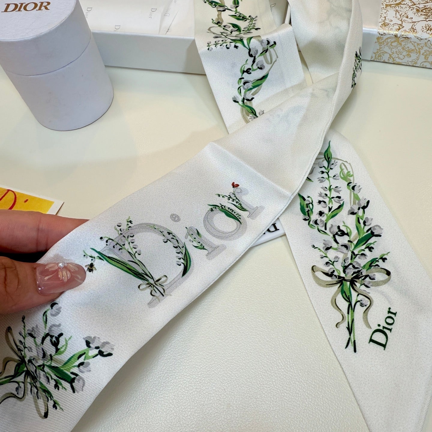 DIOR 26S SCARF 105CM IN SILK 304066