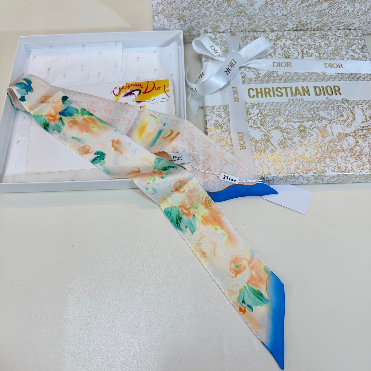 DIOR 26S SCARF 105CM IN SILK 316502