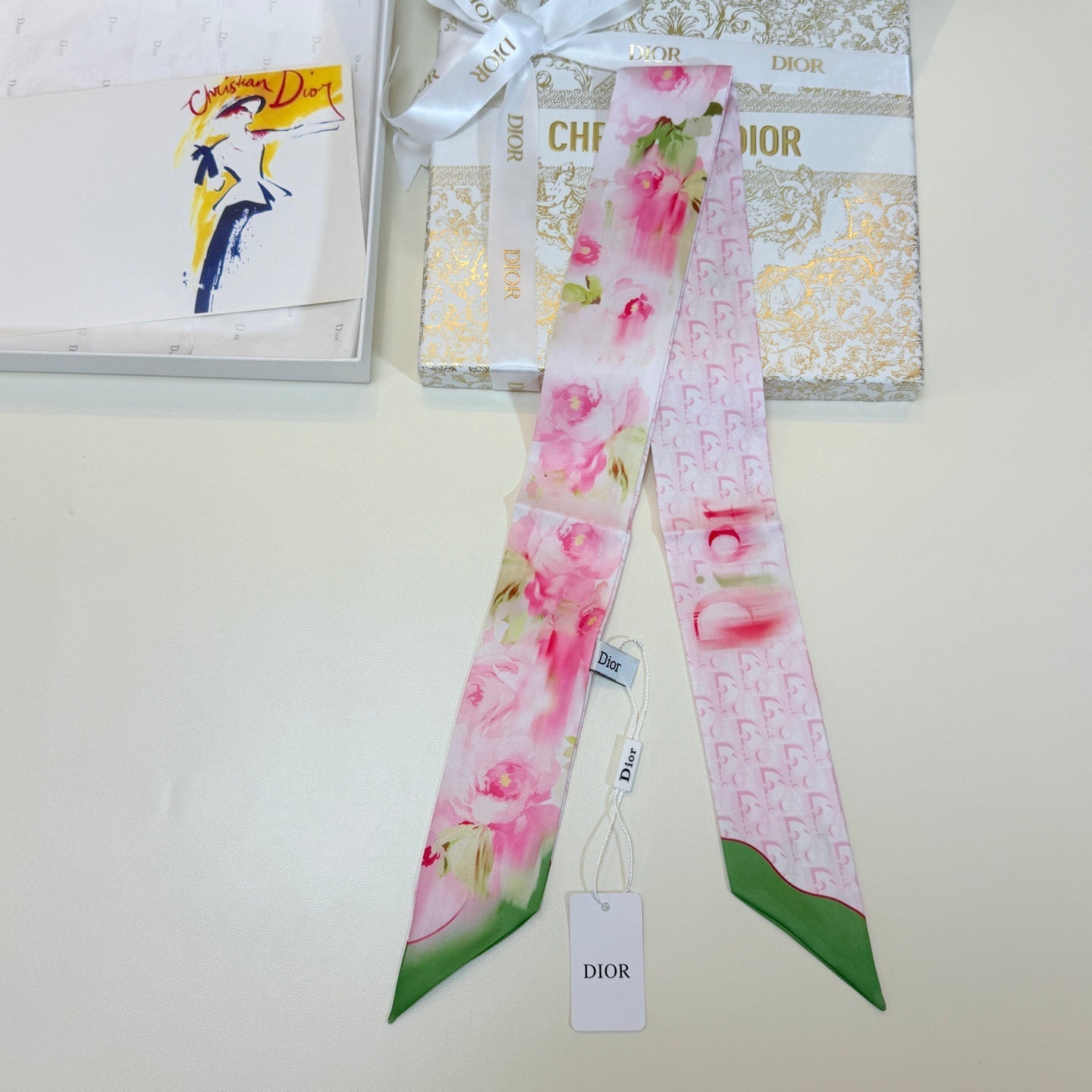 DIOR 26S SCARF 105CM IN SILK 316504