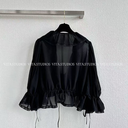 CHLOE 26S DRAWSTRING SILK TOP STYLE 63