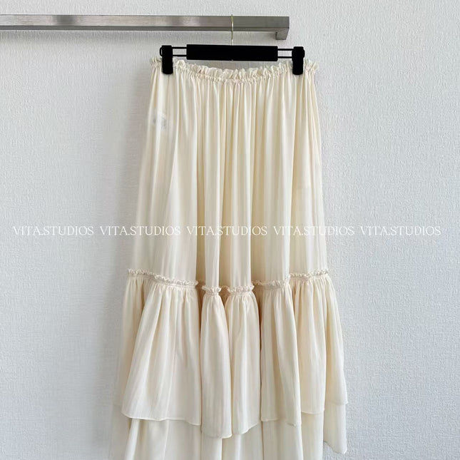 CHLOE 26S PLEATED MIDI SKIRT STYLE 42
