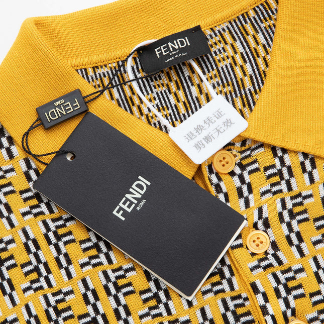 FENDI 26S SHORT SLEEVE KNIT POLO 218