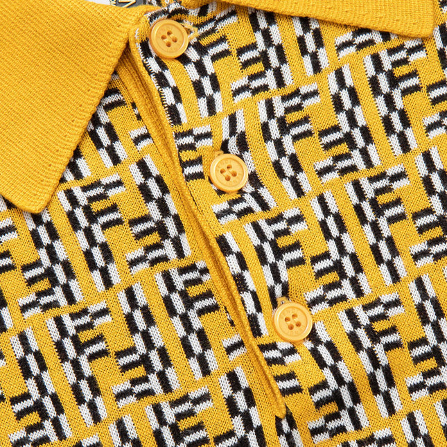 FENDI 26S SHORT SLEEVE KNIT POLO 218