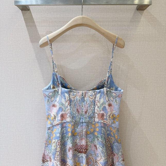 ZIMMERMANN 26S PATTERNED SPAGHETTI STRAP DRESS STYLE 73