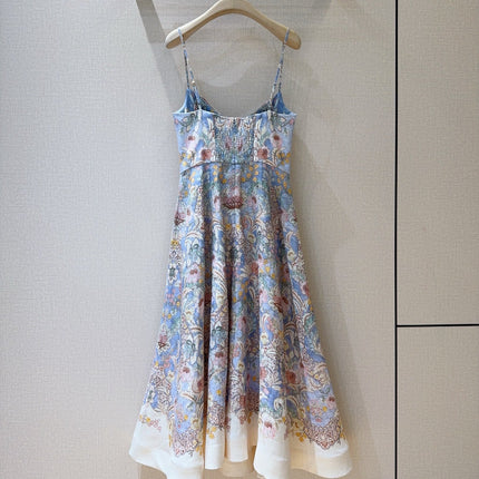 ZIMMERMANN 26S PATTERNED SPAGHETTI STRAP DRESS STYLE 73