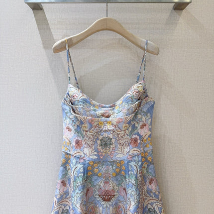 ZIMMERMANN 26S PATTERNED SPAGHETTI STRAP DRESS STYLE 73