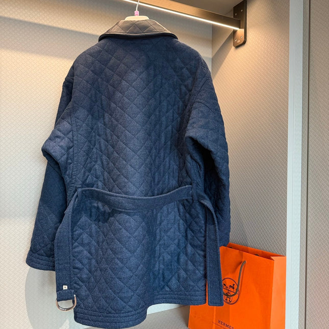 HERMES 25S QUILTED COTTON JACKET 376