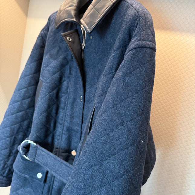 HERMES 25S QUILTED COTTON JACKET 376