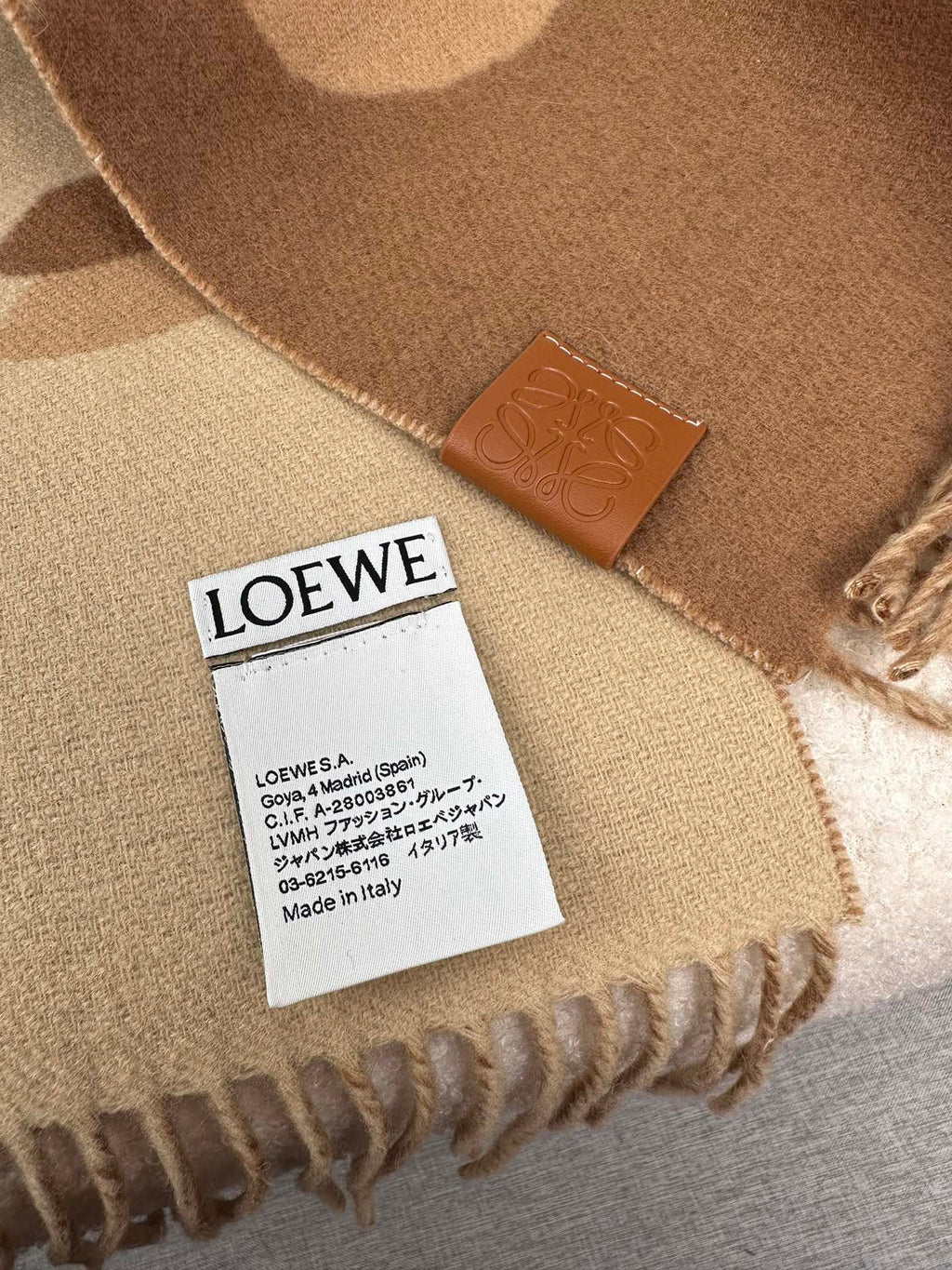 LOEWE 26S SCARF 180 IN CASHMERE 508523