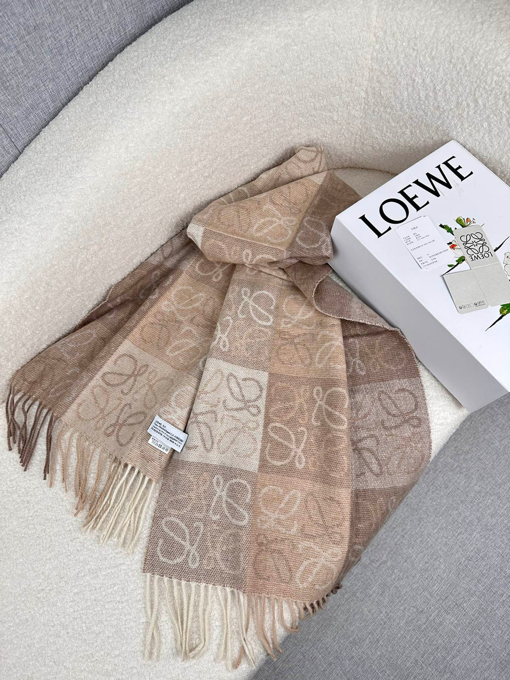 LOEWE 26S SCARF 200 IN CASHMERE 126268