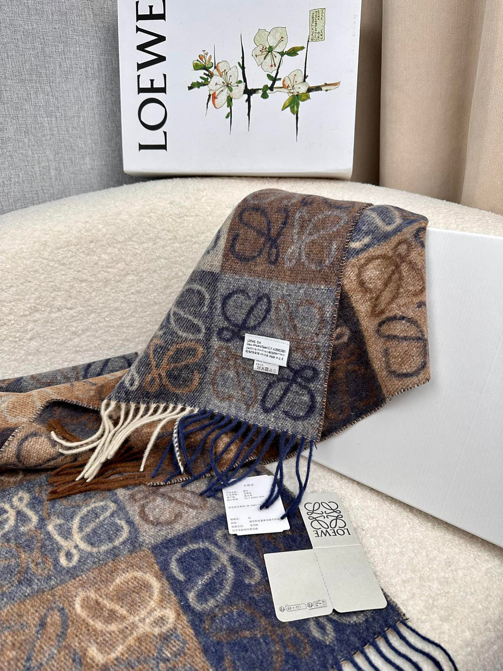 LOEWE 26S SCARF 200 IN CASHMERE 126269