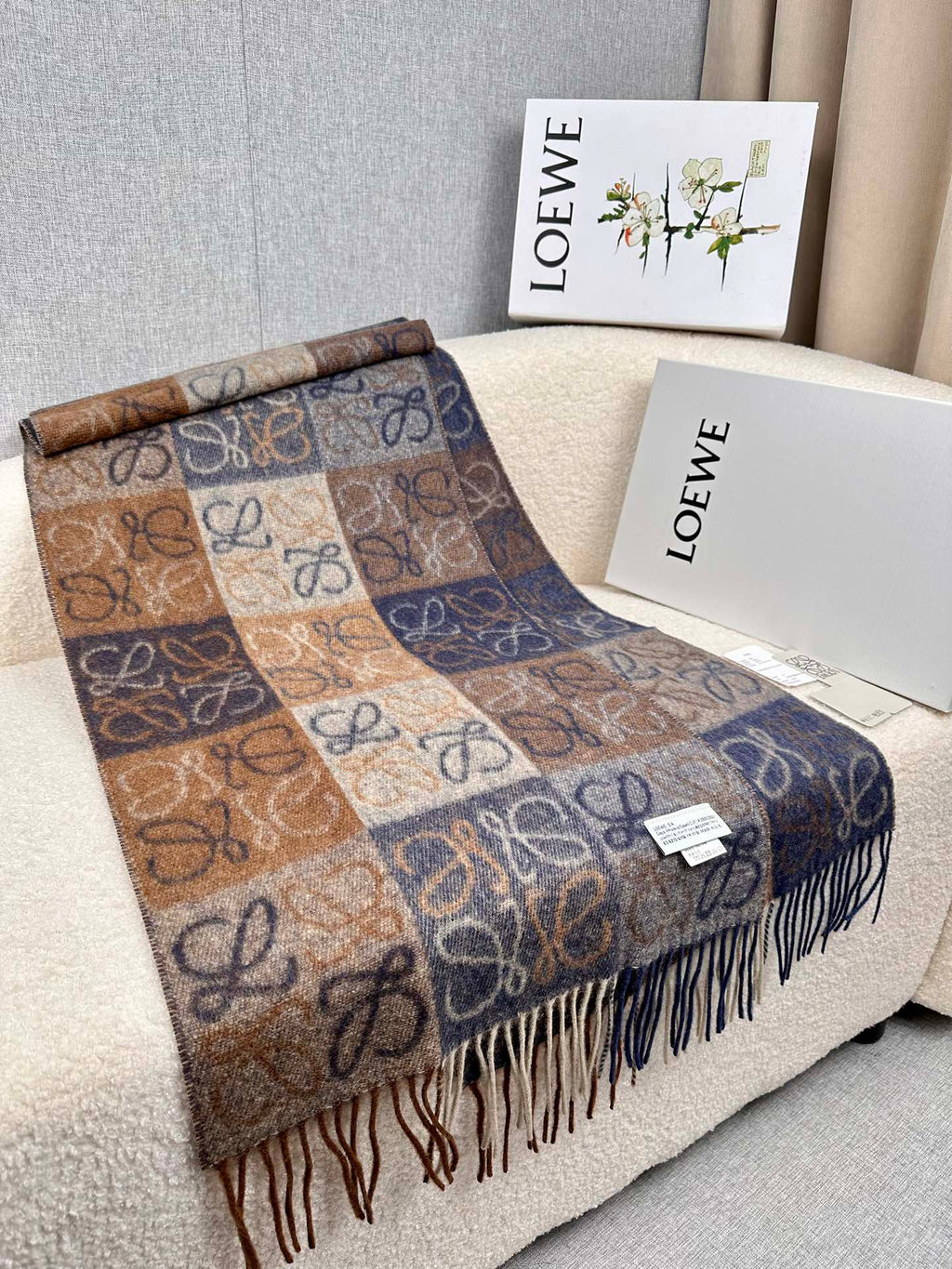 LOEWE 26S SCARF 200 IN CASHMERE 126269