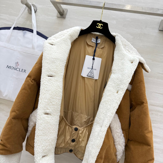 MONCLER 25S VELVET FUR JACKET 306104