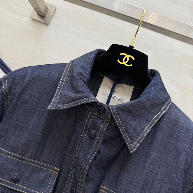 MONCLER 25S DENIM DOWN JACKET 344