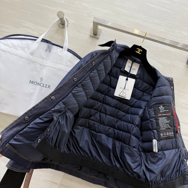 MONCLER 25S DENIM DOWN JACKET 344