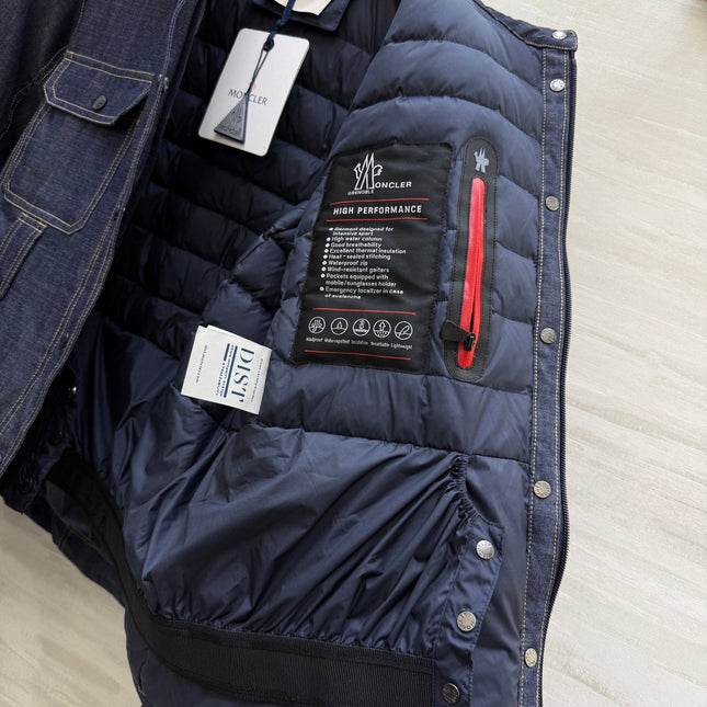 MONCLER 25S DENIM DOWN JACKET 344