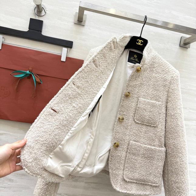 LP 26S ALPACA-BLEND TWEED JACKET 443