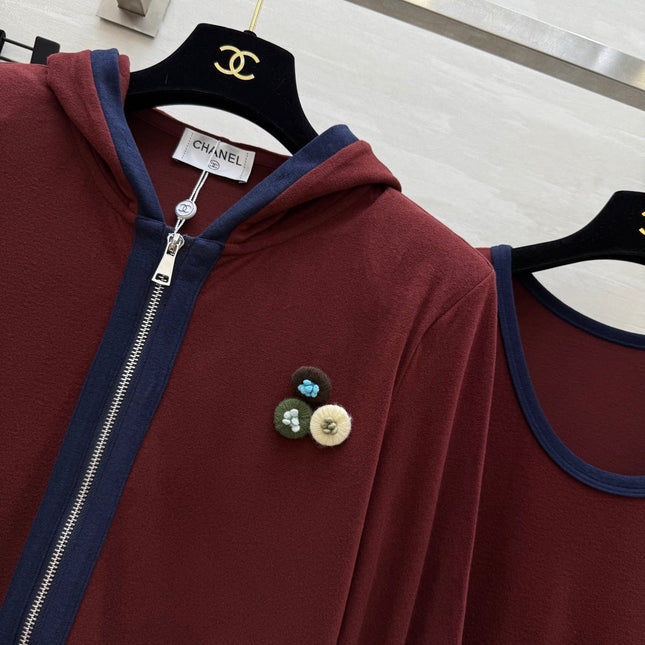 CHANEL 26S JACKET AND SLEEVELESS DRESS SET 962