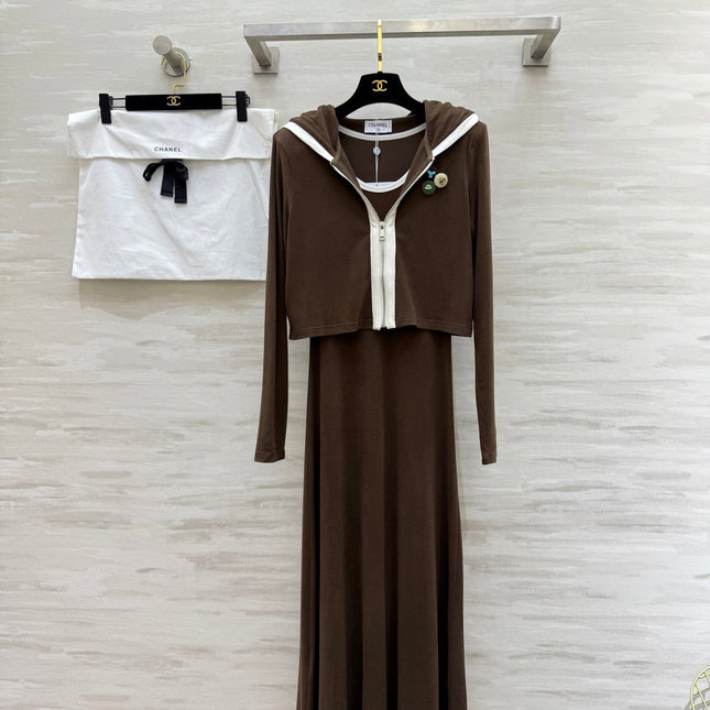 CHANEL 26S JACKET AND SLEEVELESS DRESS SET 961