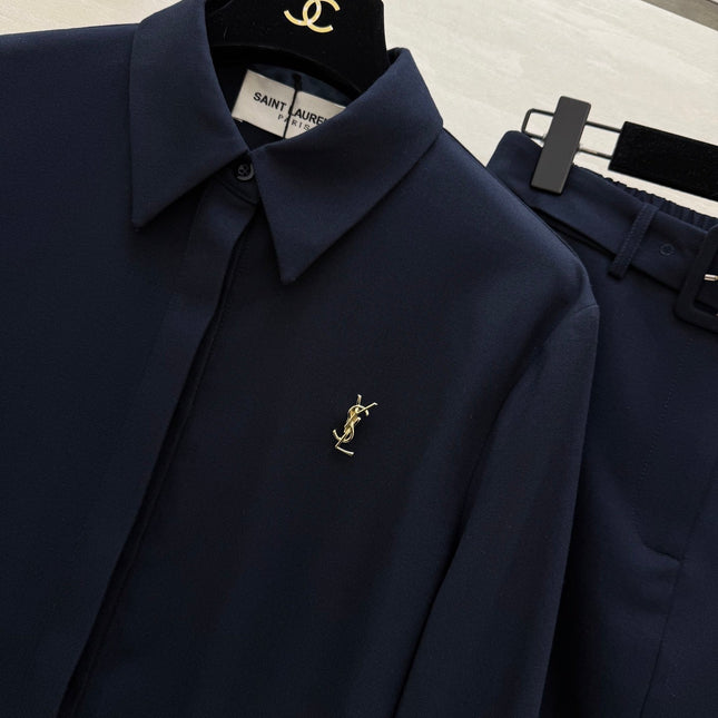 YSL 26S SHIRT AND SKIRT SET 353