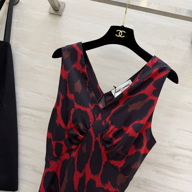 YSL 26S V-NECK MAXI DRESS 276