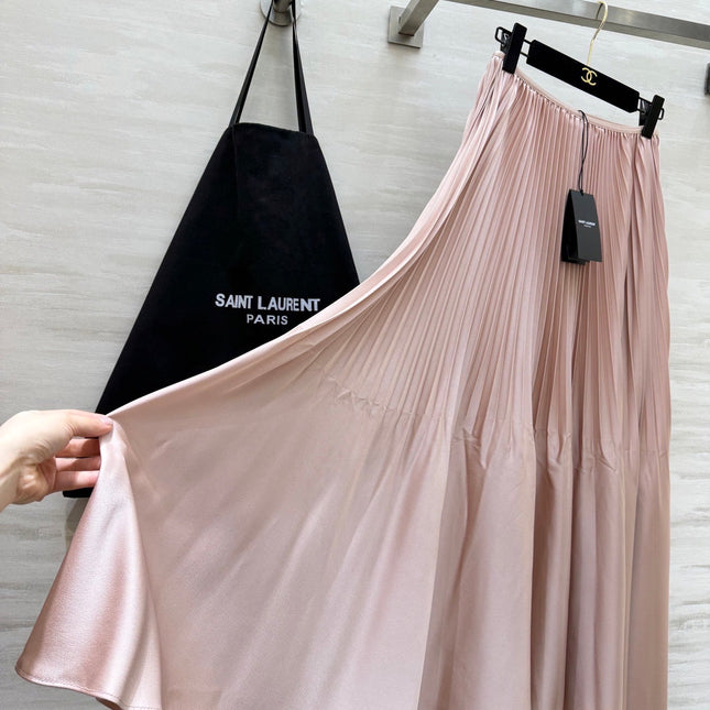 YSL 26S PLEATED MIDI SKIRT 269