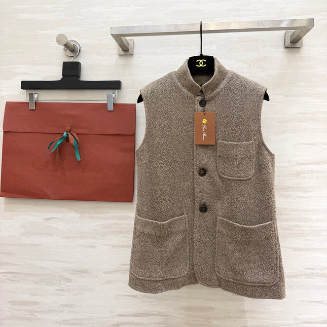 LORO PIANA 26S KNIT VEST JACKET 660