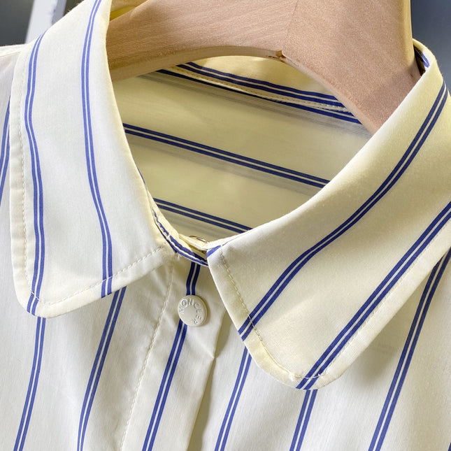 MONCLER 26S STRIPED LONG-SLEEVE SHIRT 679
