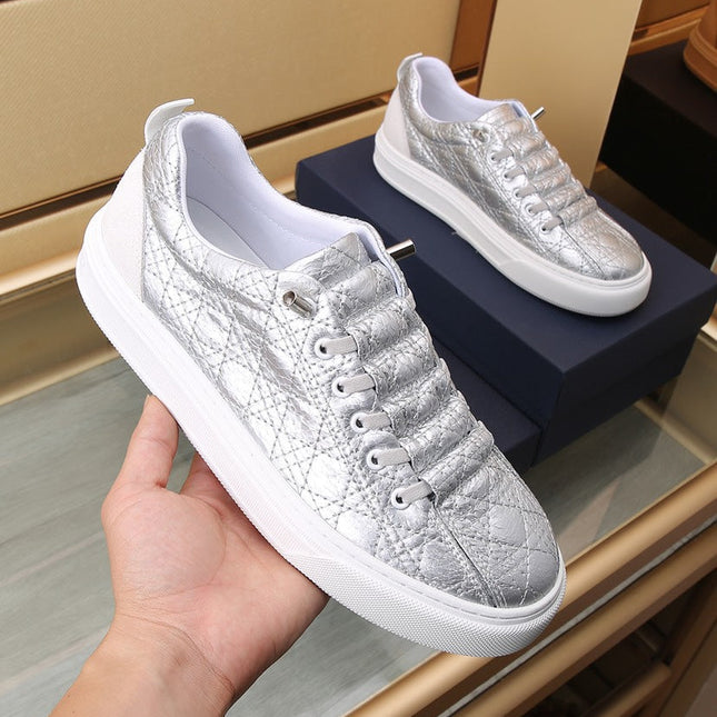 CD STYLISH SNEAKER SILVER CALFSKIN