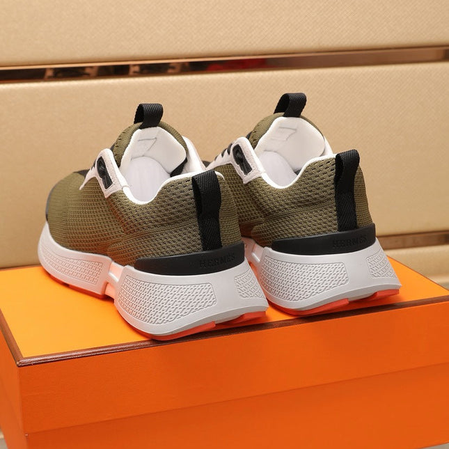 HM HUGO SNEAKER OLIVE BREATHABLE FABRIC
