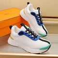 HM HUGO SNEAKER WHITE AND COBALT BREATHABLE FABRIC