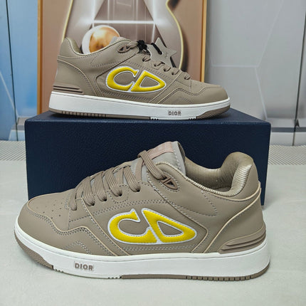 DIOR 26S LOW-TOP SNEAKER IN LIGHT BROWN CALFSKIN