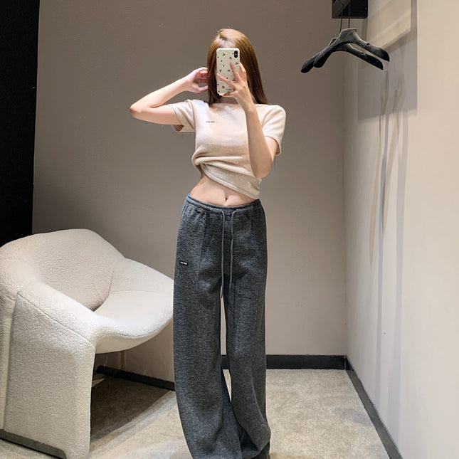 MIUMIU WIDE-LEG PANTS STYLE 657