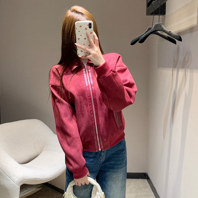 HERMES 25S SUEDE JACKET 385