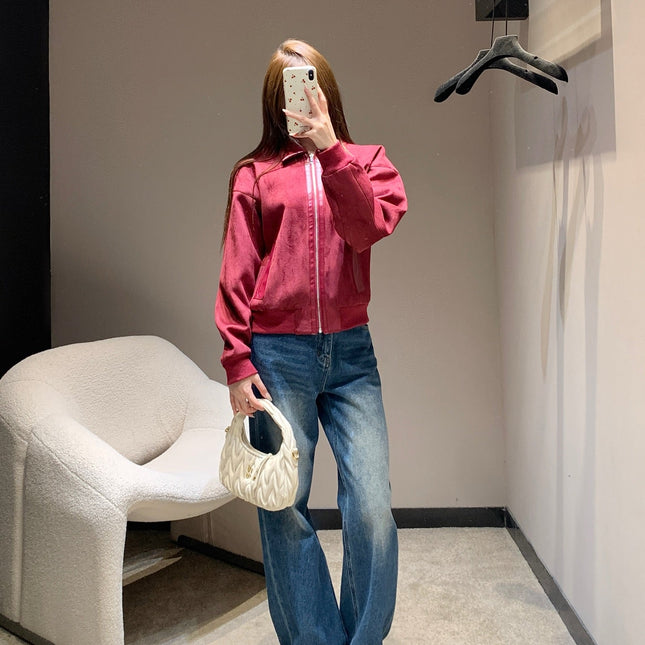HERMES 25S SUEDE JACKET 385