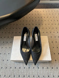 JIMMY CHOO 26S HIGH HEELS 60 MM IN BLACK MESH