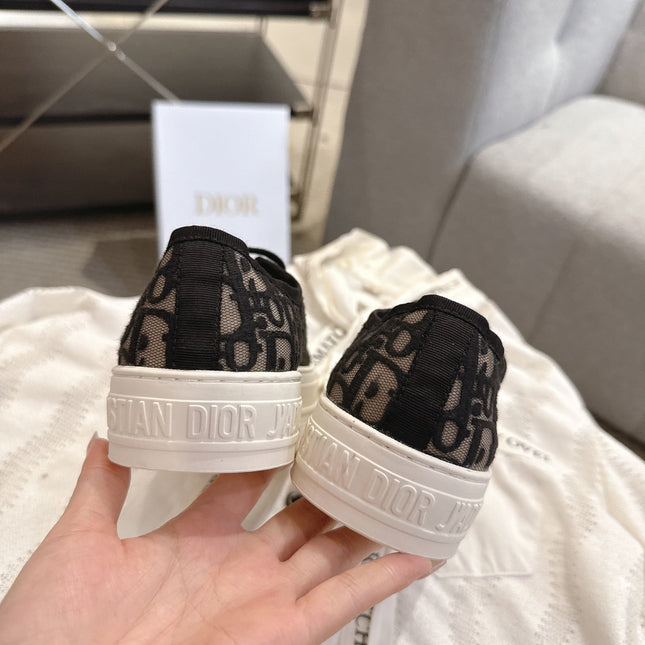DIOR 26S SNEAKERS IN BLACK OBLIQUE EMBROIDERED MESH