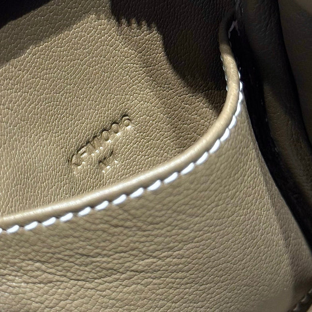 HM MINI LINDY 20 BAG IN BROWN CALFSKIN