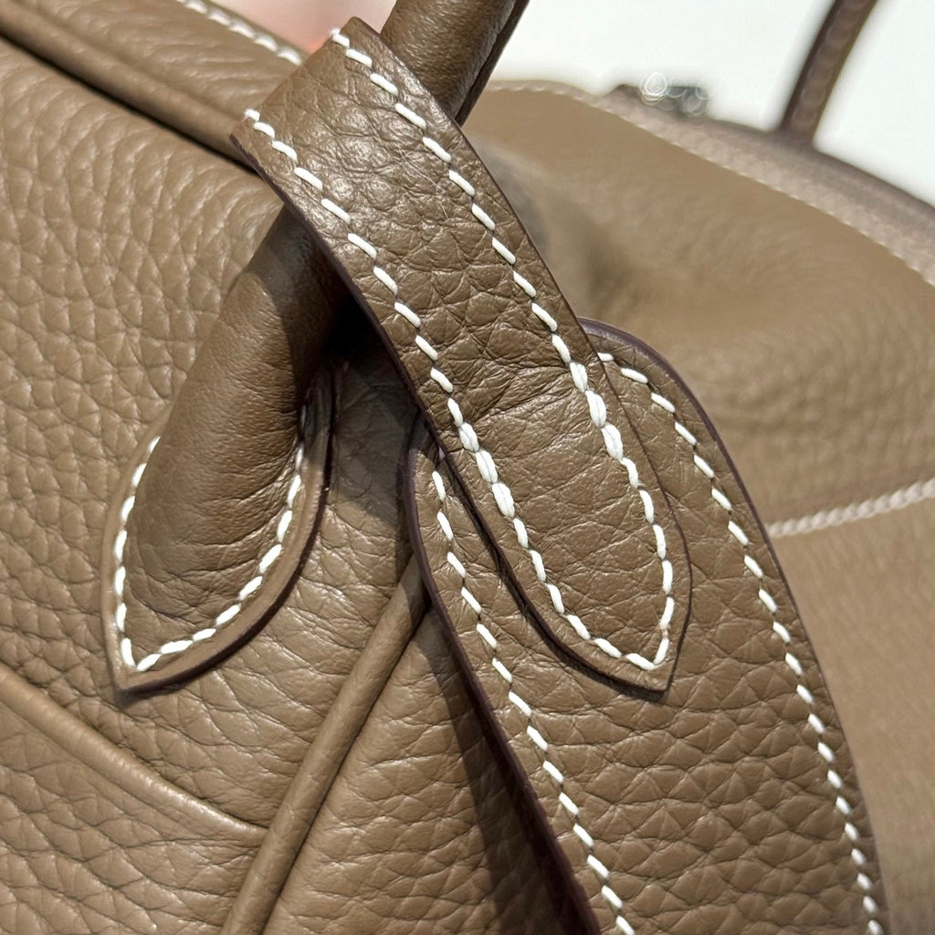 HM MINI LINDY 20 BAG IN BROWN CALFSKIN