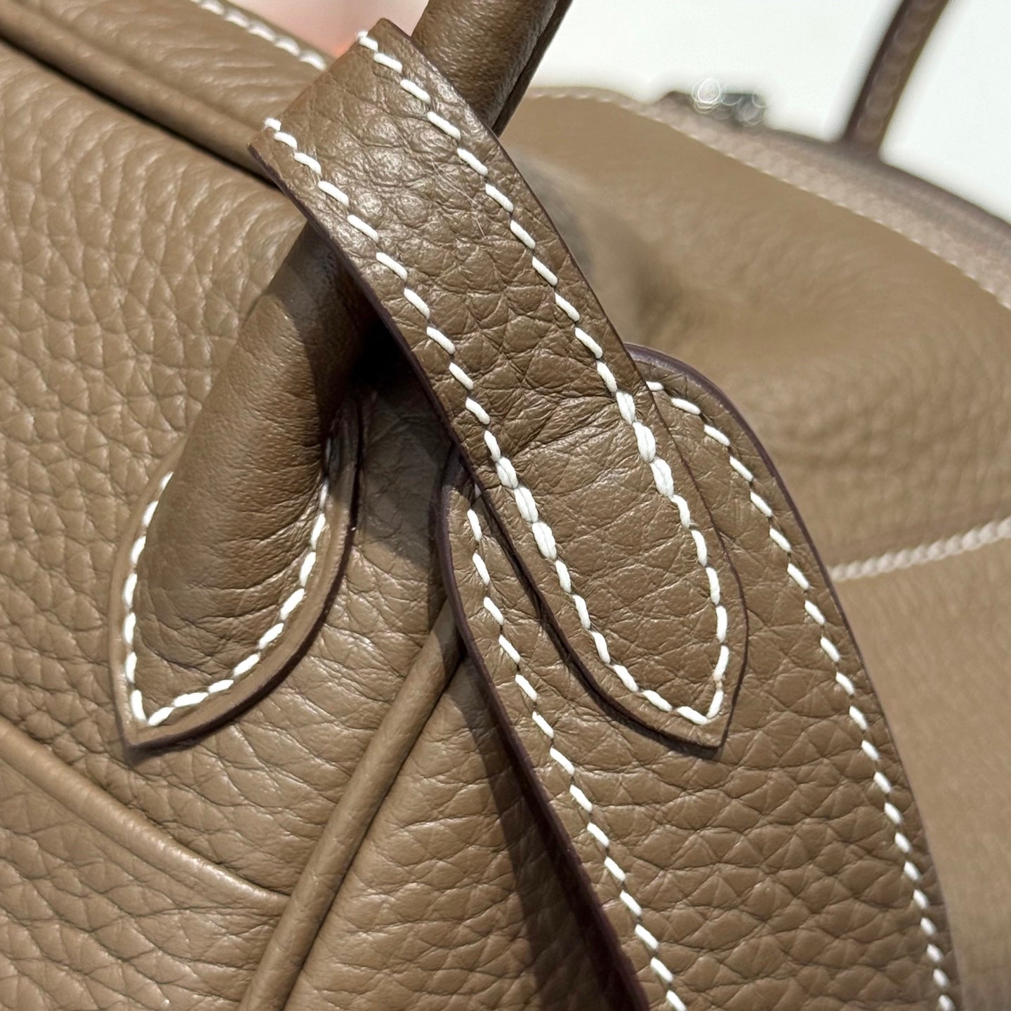 HM MINI LINDY 20 BAG IN BROWN CALFSKIN