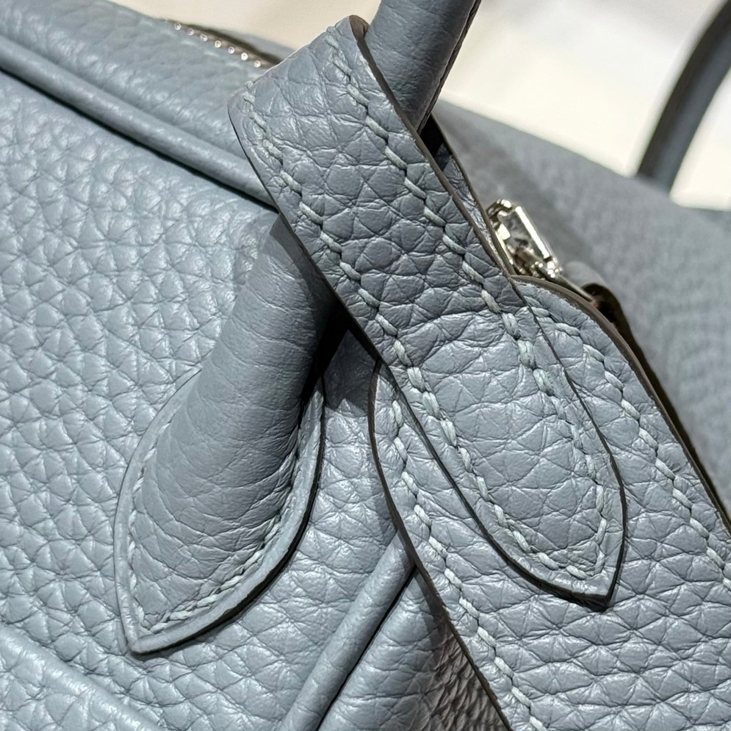 HM MINI LINDY 20 BAG IN BLUE CALFSKIN