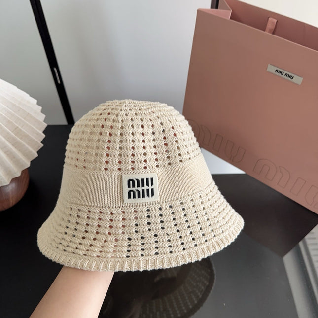 MIUMIU 26S CROCHET BUCKET HAT 339415